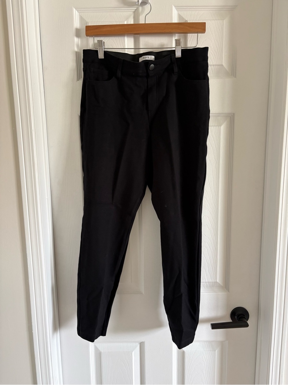 Ricki's Black Chinos with Tapered Leg - Picture 2 of 3